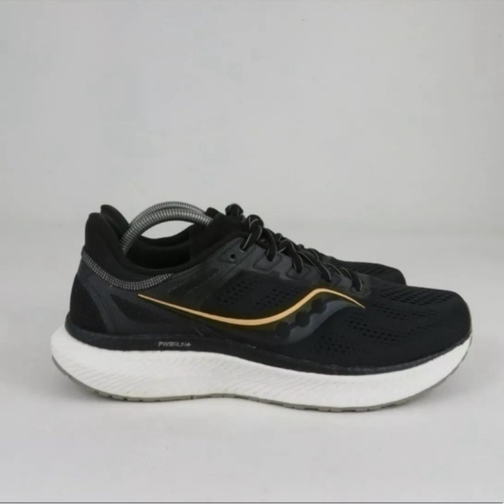 Saucony Running Shoes Black ViziGold Noir Size 8.5 - Picture 6 of 6